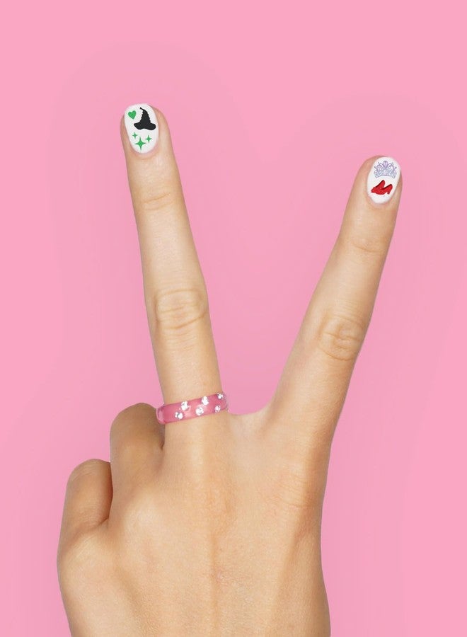 xo, Fetti Pink + Green Witch Nail Stickers - 604 pcs. | Birthday Decorations, Cute Girl Party Favor, Manicure Accessory, Kids Wizard Supplies - Image 5